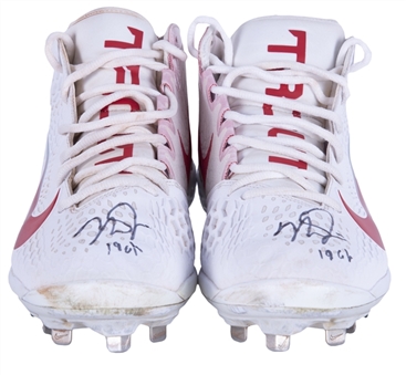 2019 Mike Trout Game Used & Signed Nike Cleats (Anderson LOA)